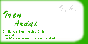 iren ardai business card