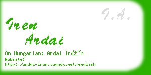 iren ardai business card